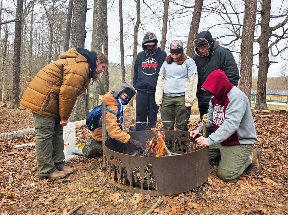 Scouts brave cold weather during Klondike Gold Rush event at Camp Kootaga
